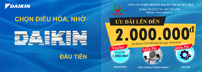 Mua điều hòa Daikin tặng bảo dưỡng và miễn phí bảo trì