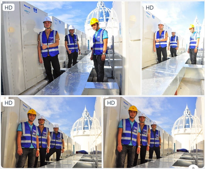 Đội ngũ thợ điều hòa của Proshop Sen Việt được trang bị bảo hộ lao động