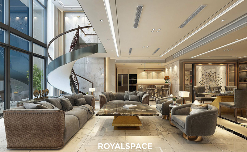 Sen việt lắp đặt điều hòa giấu trần nối ống gió cho biệt thự nhà phố sang trọng