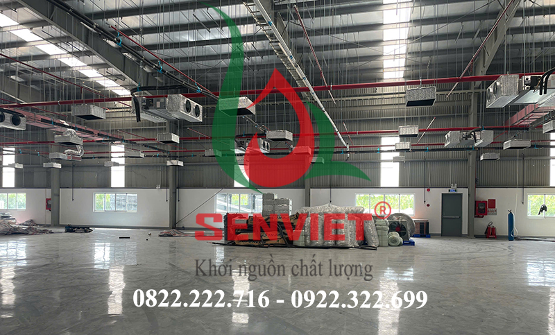 Dàn lạnh giấu trần nối ống gió FXMQ140PAVE trong nhà xưởng