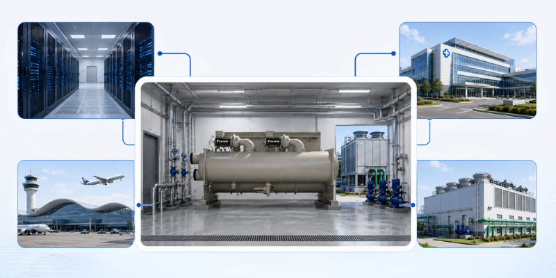 Chiller giải nhiệt nước WME giải pháp cho nhà máy, công trình cải tạo tải lớn