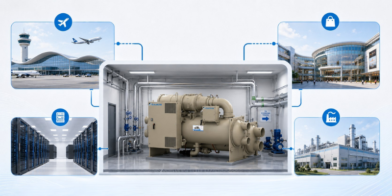 Chiller WSC giải pháp cho nhà máy, khách sạn, trường học quy mô lớn Chiller WSC giải pháp cho nhà máy, khách sạn, trường học quy mô lớn