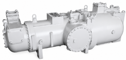 Máy nén trục vít đơn biến tần của Chiller UAA-SV3