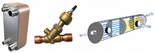 Bình bay hơi và van tiết lưu điện tử của Chiller UAA-SV3