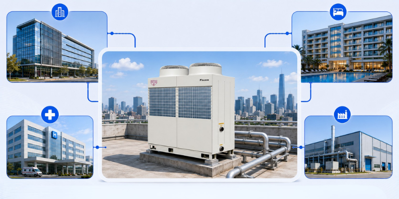 Chiller UAL-D giải pháp cho văn phòng, khách sạn, bệnh viện và nhà máy