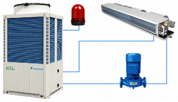 Chiller UAL-ER6 liên động với AHU FCU và bơm nước Chiller UAL-ER6 liên động với AHU FCU và bơm nước