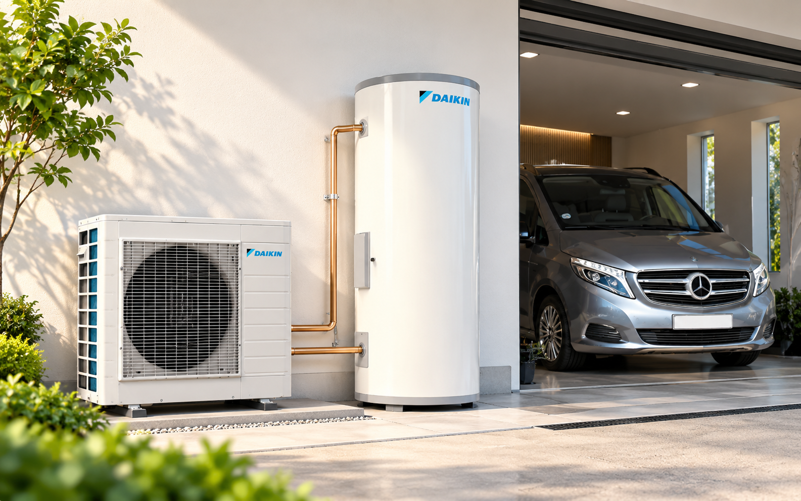 Hệ thống nước nóng trung tâm Heat Pump Daikin