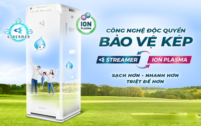 Điểm Nổi Bật Của Máy Lọc Không Khí Daikin Với Công Nghệ Bảo Vệ Kép "Streamer + Ion Plasma" Độc Quyền