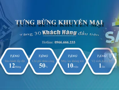 Lắp Điều Hòa Tặng Máy Lọc Không Khí Cao Cấp Daikin + 1 Gói Vệ Sinh, Kiểm Tra Máy