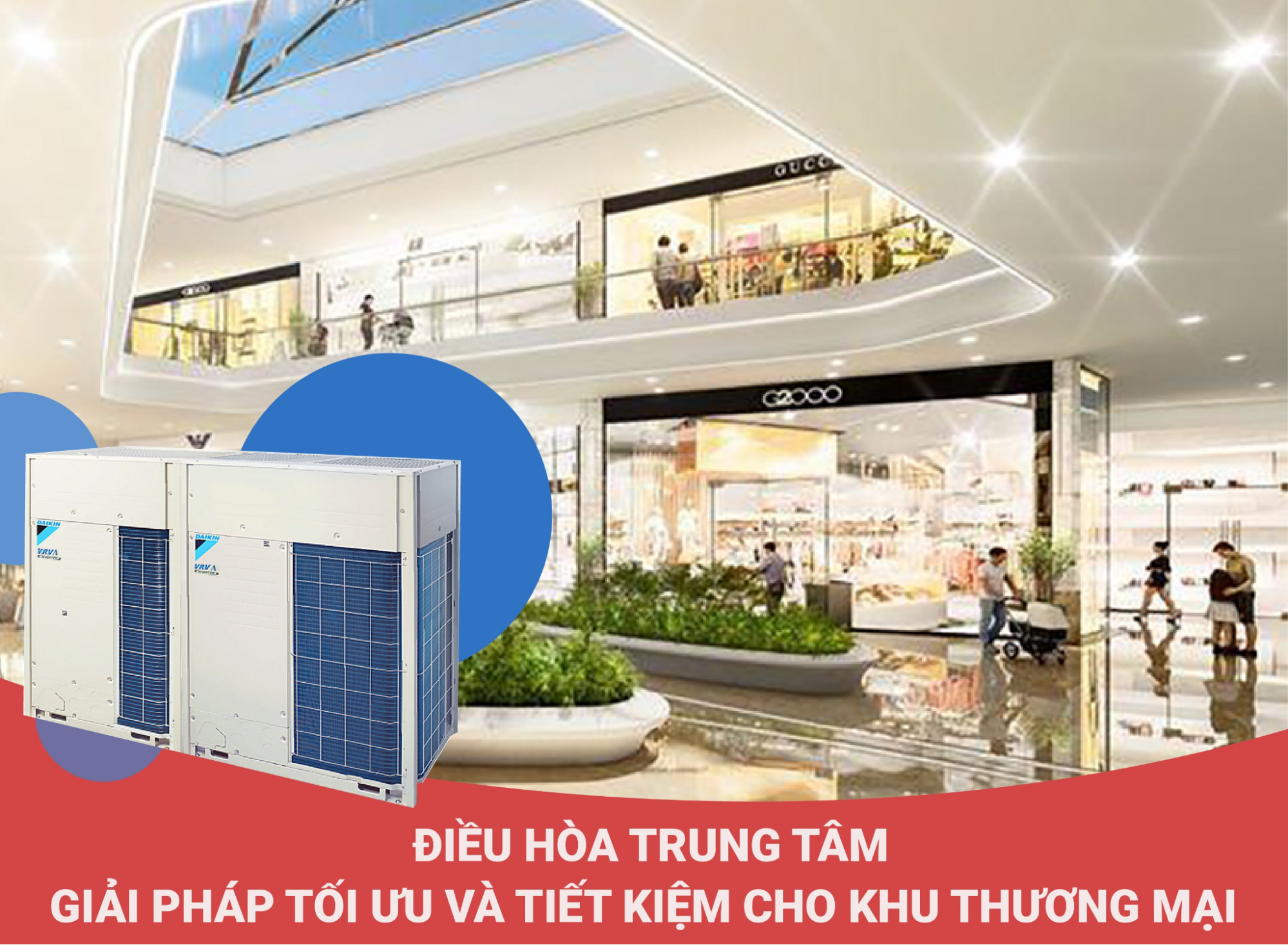 Giải pháp điều hòa cho trung tâm thương mại