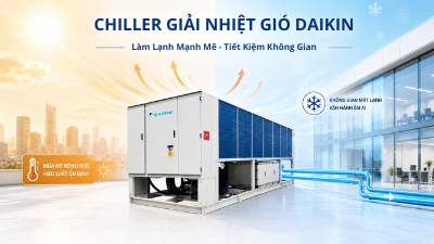 Chiller Giải Nhiệt Gió Daikin Tối Ưu Hạ Tầng Và Không Gian Lắp Đặt
