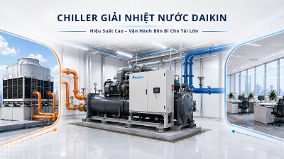 Chiller Giải Nhiệt Nước Daikin Cho Công Trình Vận Hành Dài Giờ