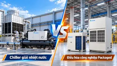 So Sánh Hệ Thống Chiller Giải Nhiệt Nước Và Điều Hòa Công Nghiệp Packaged