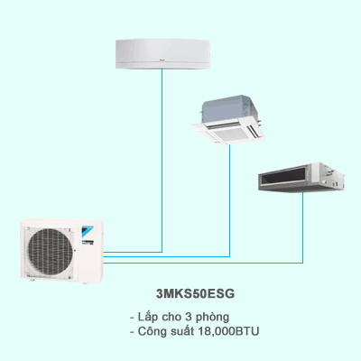 Điều hòa multi Daikin 1 chiều 3MKS50ESG 18,000BTU