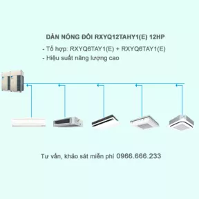 Điều hòa trung tâm Daikin 2 chiều VRV IV RXYQ12TAHY1(E) 12HP