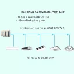 Điều hòa trung tâm Daikin 2 chiều VRV IV RXYQ24TAHY1(E) 24HP
