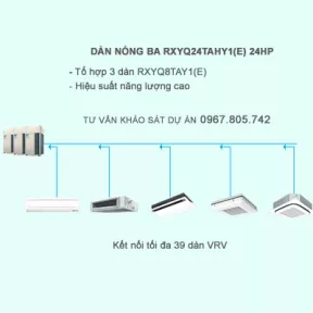 Điều hòa trung tâm Daikin 2 chiều VRV IV RXYQ24TAHY1(E) 24HP