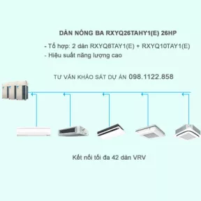 Điều hòa trung tâm Daikin 2 chiều VRV IV RXYQ26TAHY1(E) 26HP