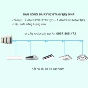 Điều hòa trung tâm Daikin 2 chiều VRV IV RXYQ38TAHY1(E) 38HP