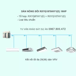 Điều hòa trung tâm Daikin 2 chiều VRV IV RXYQ18TANY1(E) 18HP
