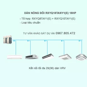 Điều hòa trung tâm Daikin 2 chiều VRV IV RXYQ18TANY1(E) 18HP