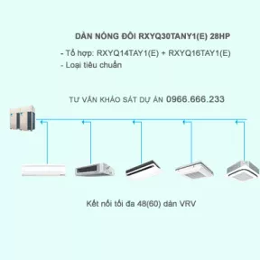 Điều hòa trung tâm Daikin 2 chiều VRV IV RXYQ30TANY1(E) 30HP