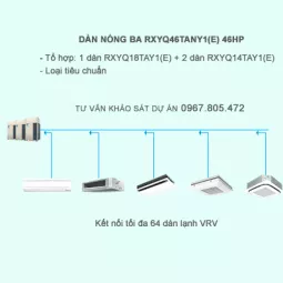 Điều hòa trung tâm Daikin 2 chiều VRV IV RXYQ46TANY1(E) 46HP