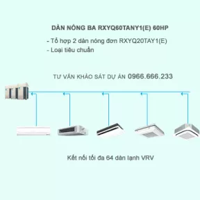 Điều hòa trung tâm Daikin 2 chiều VRV IV RXYQ60TANY1(E) 60HP