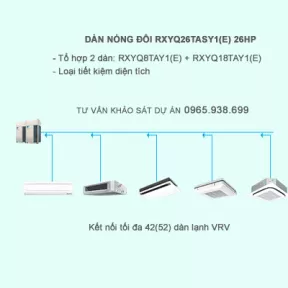 Điều hòa trung tâm Daikin 2 chiều VRV IV RXYQ26TASY1(E) 26HP