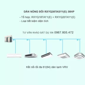 Điều hòa trung tâm Daikin 2 chiều VRV IV RXYQ38TASY1(E) 38HP