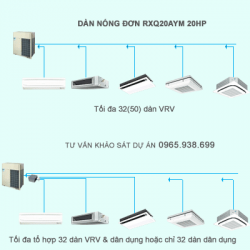 Điều hòa trung tâm Daikin VRV A RXQ20AYM 20HP 1 chiều