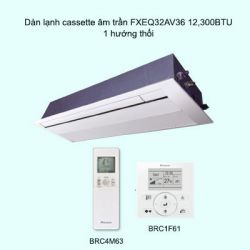 Dàn lạnh cassette âm trần điều hòa trung tâm Daikin VRV FXEQ32AV36 12,300BTU