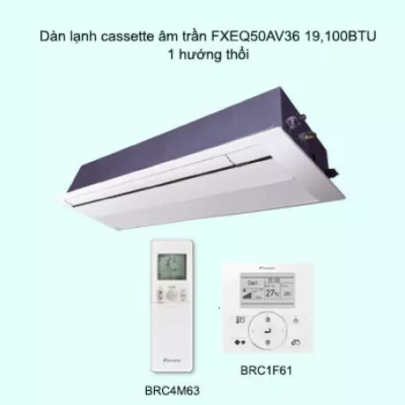 Dàn lạnh cassette âm trần điều hòa trung tâm Daikin VRV FXEQ50AV36 19,100BTU