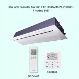 Dàn lạnh cassette âm trần điều hòa trung tâm Daikin VRV FXEQ63AV36 24,200BTU
