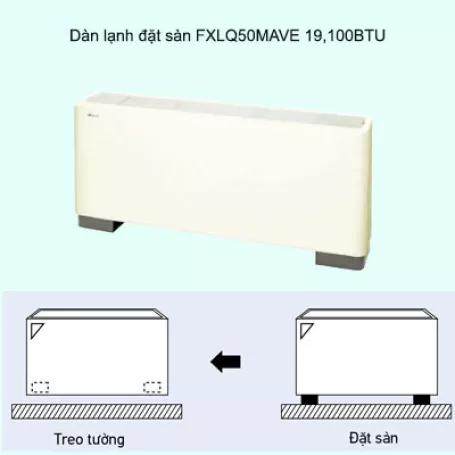 Dàn lạnh đặt sàn điều hòa trung tâm Daikin VRV FXLQ50MAVE 19,100BTU