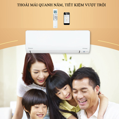Lắp Điều Hòa Treo Tường Daikin FTXV25QVMV / RXV25QVMV 9000BTU 2 Chiều