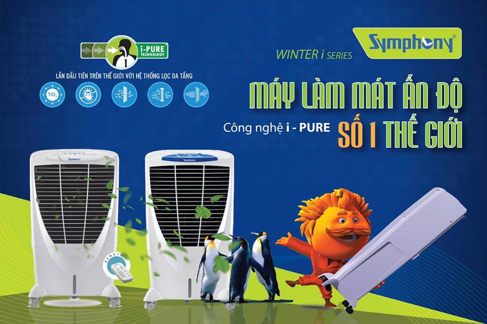 Máy làm mát không khí Symphony chính hãng