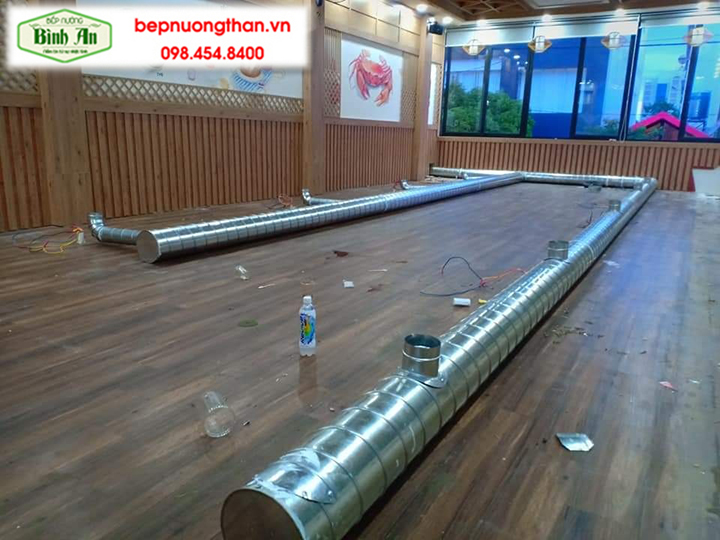 Hình ảnh thực tế thi công hệ thống hút âm