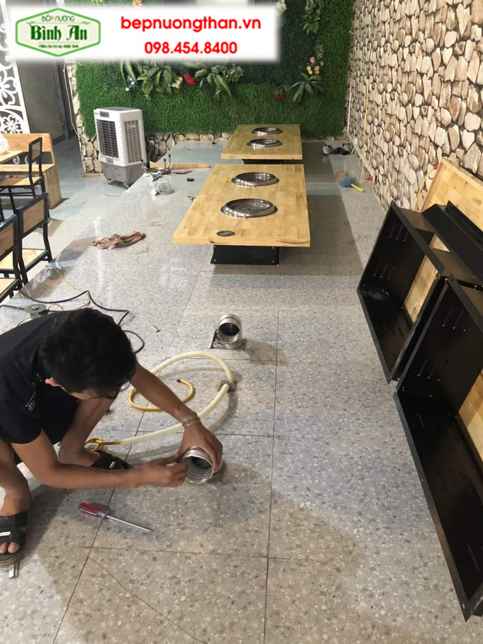 Hình ảnh thực tế thi công hệ thống hút âm