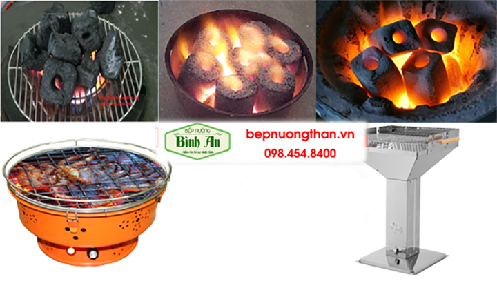 Bếp nướng than hoa ngoài trời tại Bình An