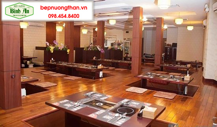 Hệ thống bếp nướng than không khói nhà hàng cao cấp