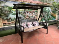 Nội Thất Bình An Giao Hàng Thành Công Xích Đu Nhôm Đúc 3 Chỗ Cho Khách Hàng Tại Đông Anh