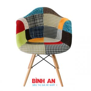 ghế Eames thổ cẩm có tay