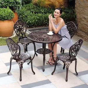 bàn ghế sân vườn nhôm đúc BA-T78
