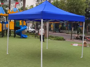 Nhà Bạt Lắp Ghép 3x3m Màu Xanh