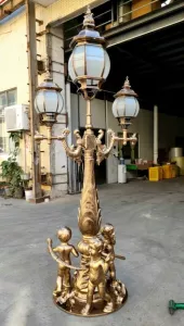 Trụ Đèn Chiếu Sáng Sân Vườn 3 Cầu