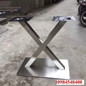 Chân Bàn Cafe Inox Đôi