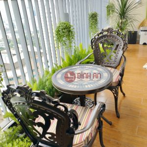 Bàn Ghế Ban Công Mặt Đá D60 - TCD