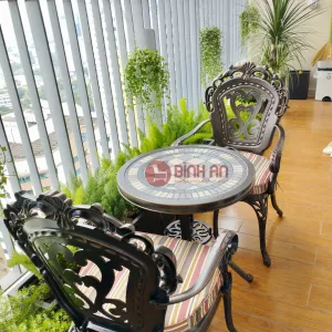 Bàn Ghế Ban Công Mặt Đá D60 - TCD