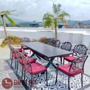Bộ Bàn Ghế Sân Vườn Ngoài Trời Thông Minh 180/240cm
